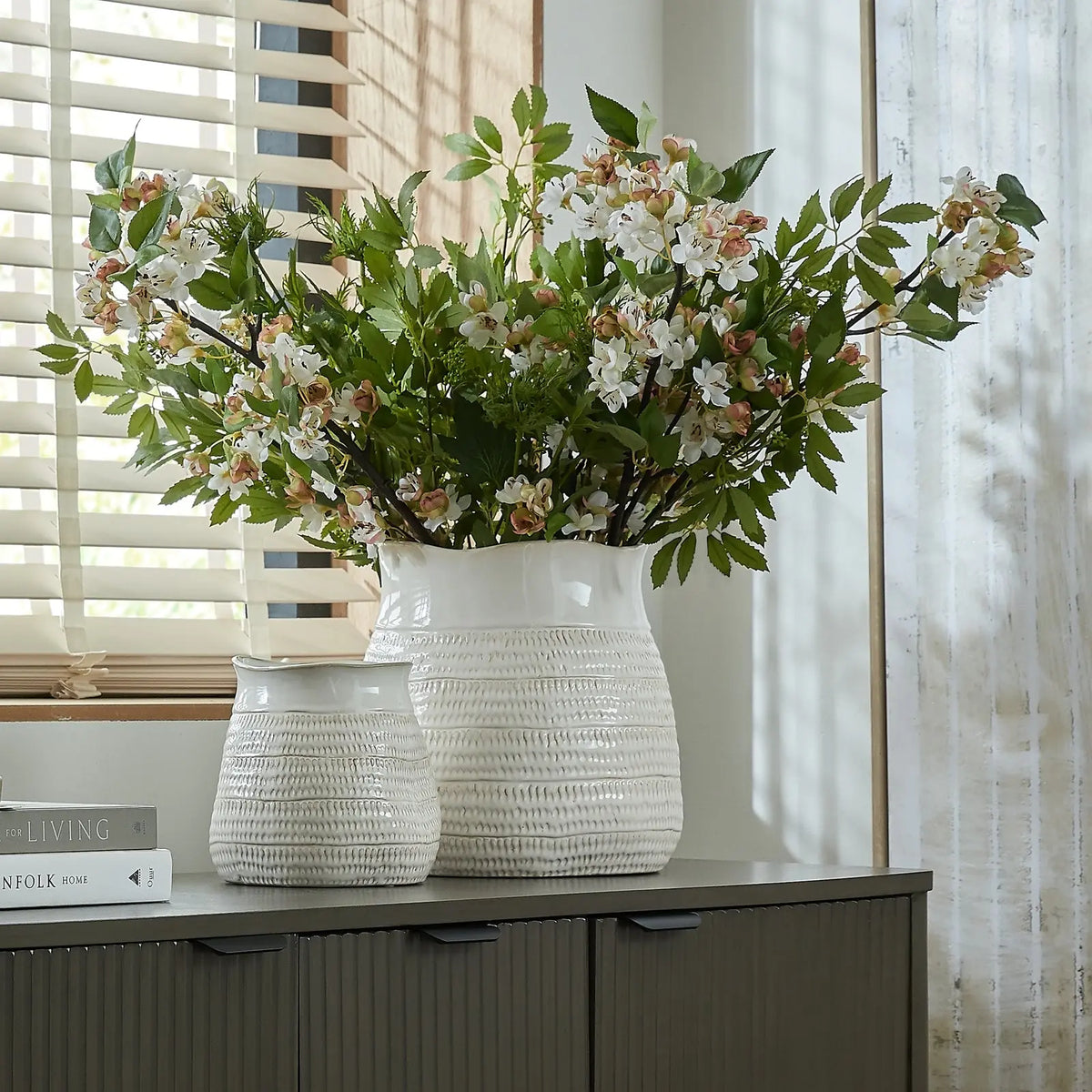 Tava Wide Hewn Vase