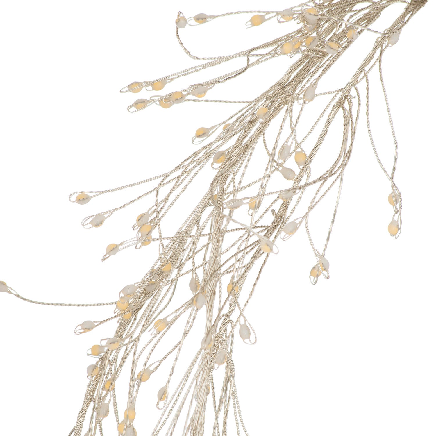 2.75m9ft Plug-In LED 8 Sequence Warm White Cluster String