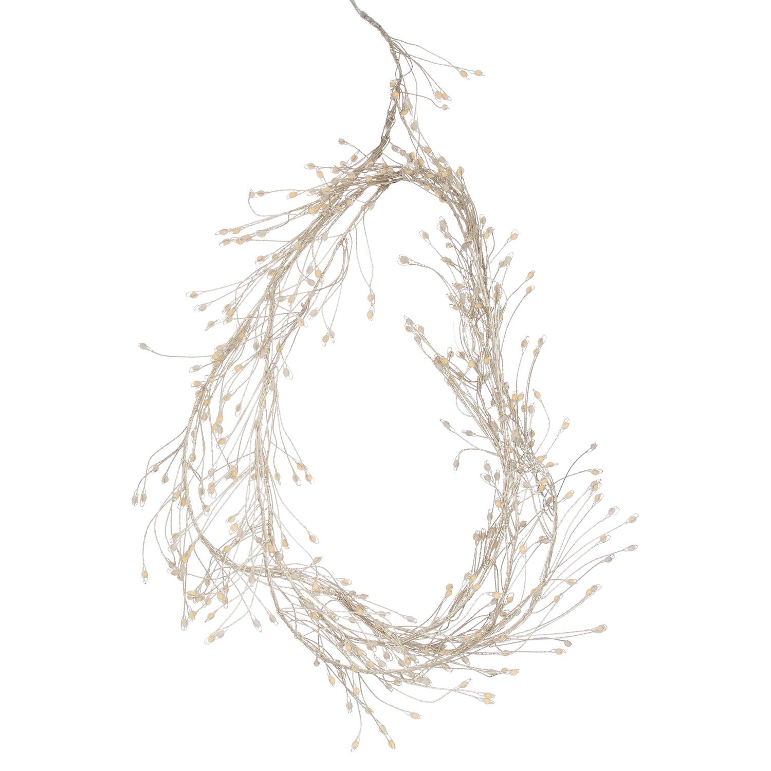 2.75m9ft Plug-In LED 8 Sequence Warm White Cluster String