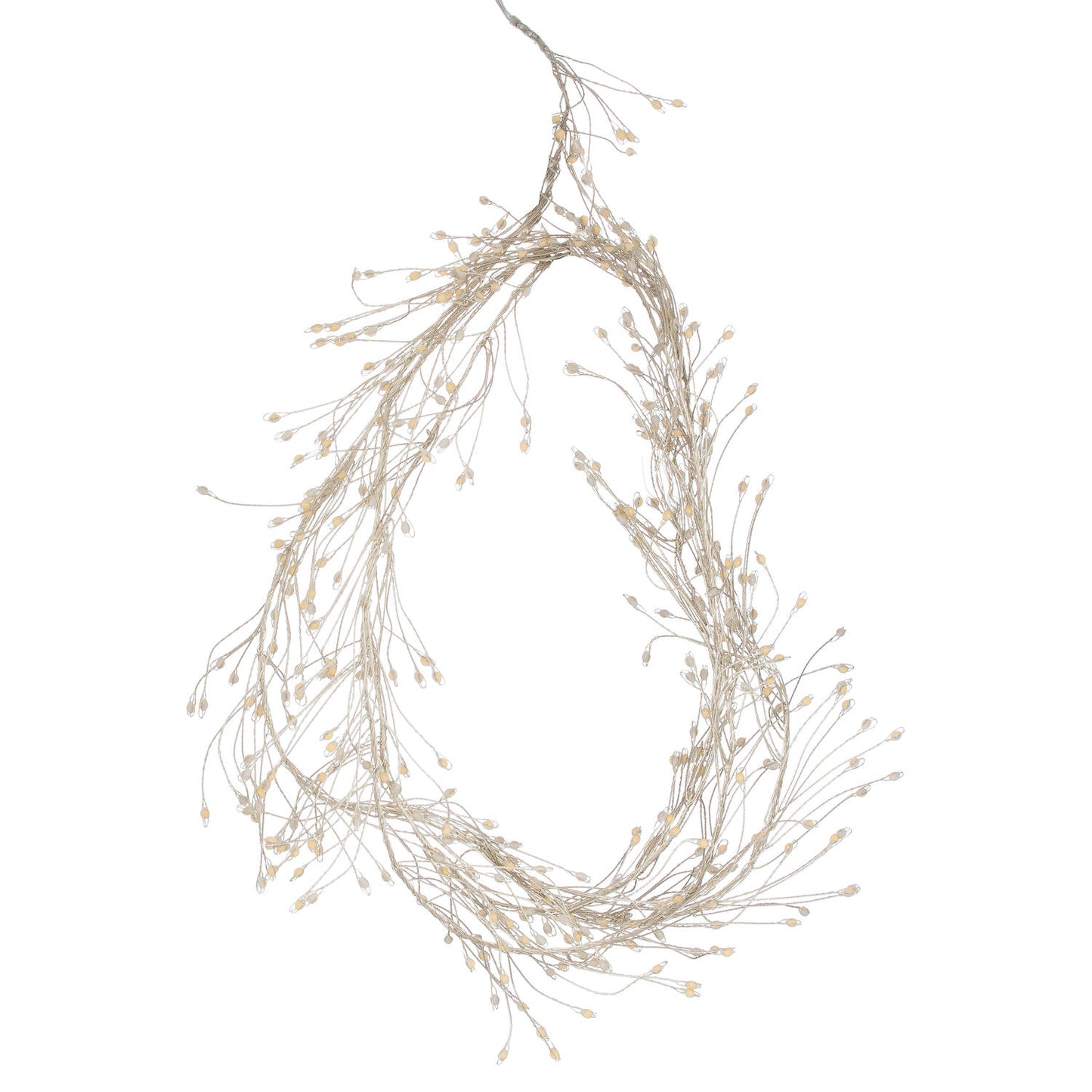 2.75m9ft Plug-In LED 8 Sequence Warm White Cluster String