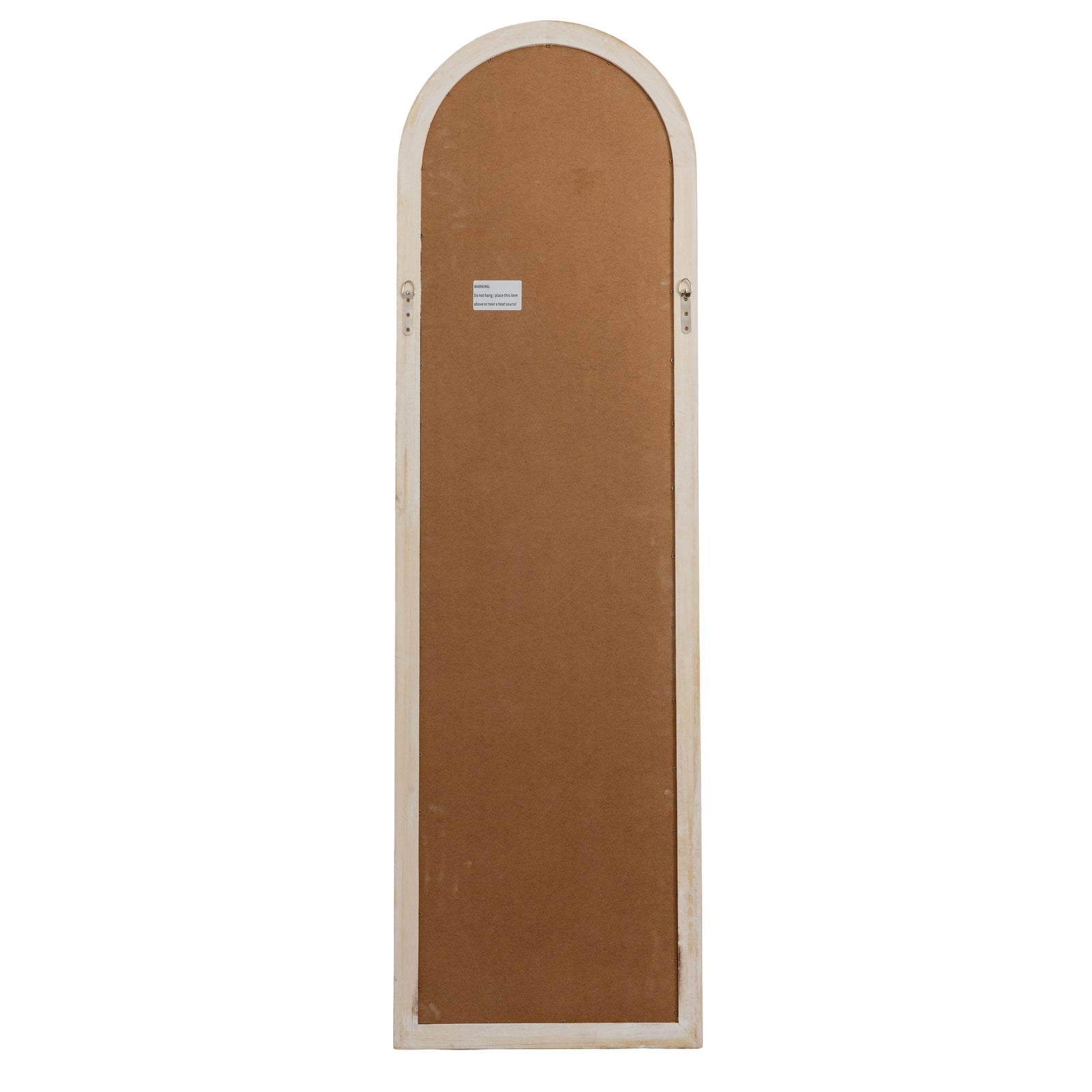 Washed Wood Tall Arched Window Mirror