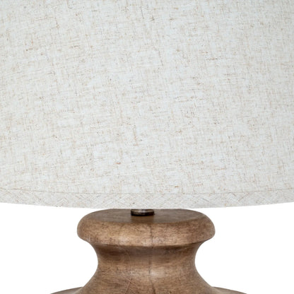 Marbelle Table Lamp With Edged Linen Shade
