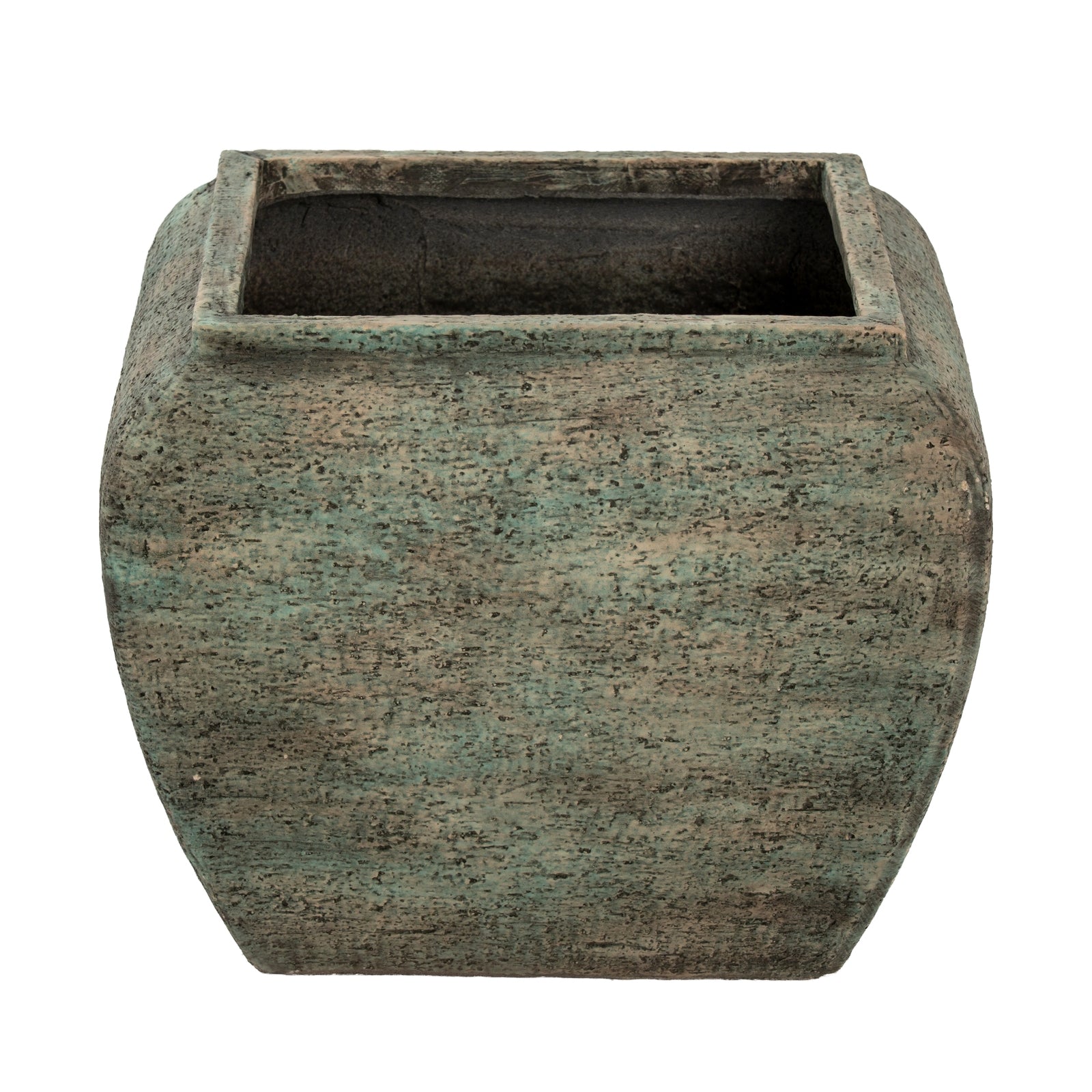 Verdan Square Drum Set Of 2 Planters