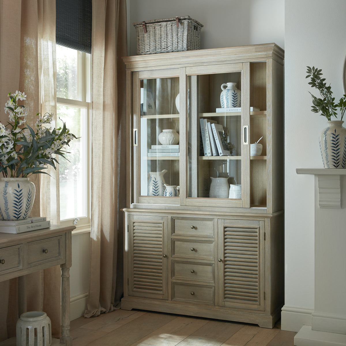 Delphine Large Dresser Base with 2 Doors & 4 Drawers .