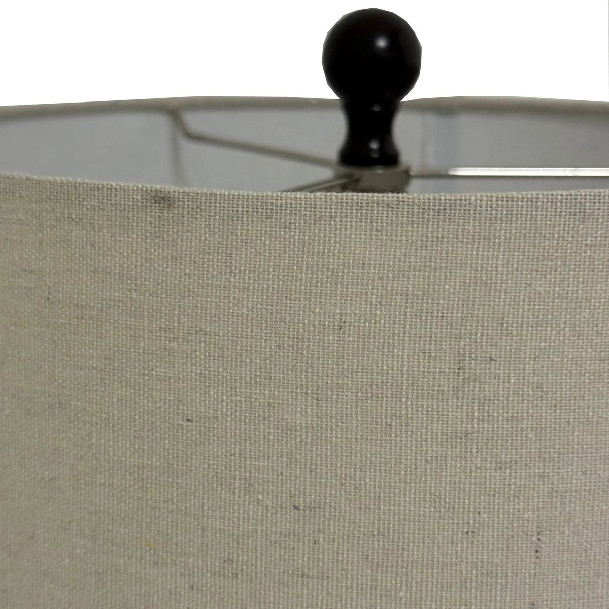 Sepia Shadows Squat Table Lamp With Linen Shade