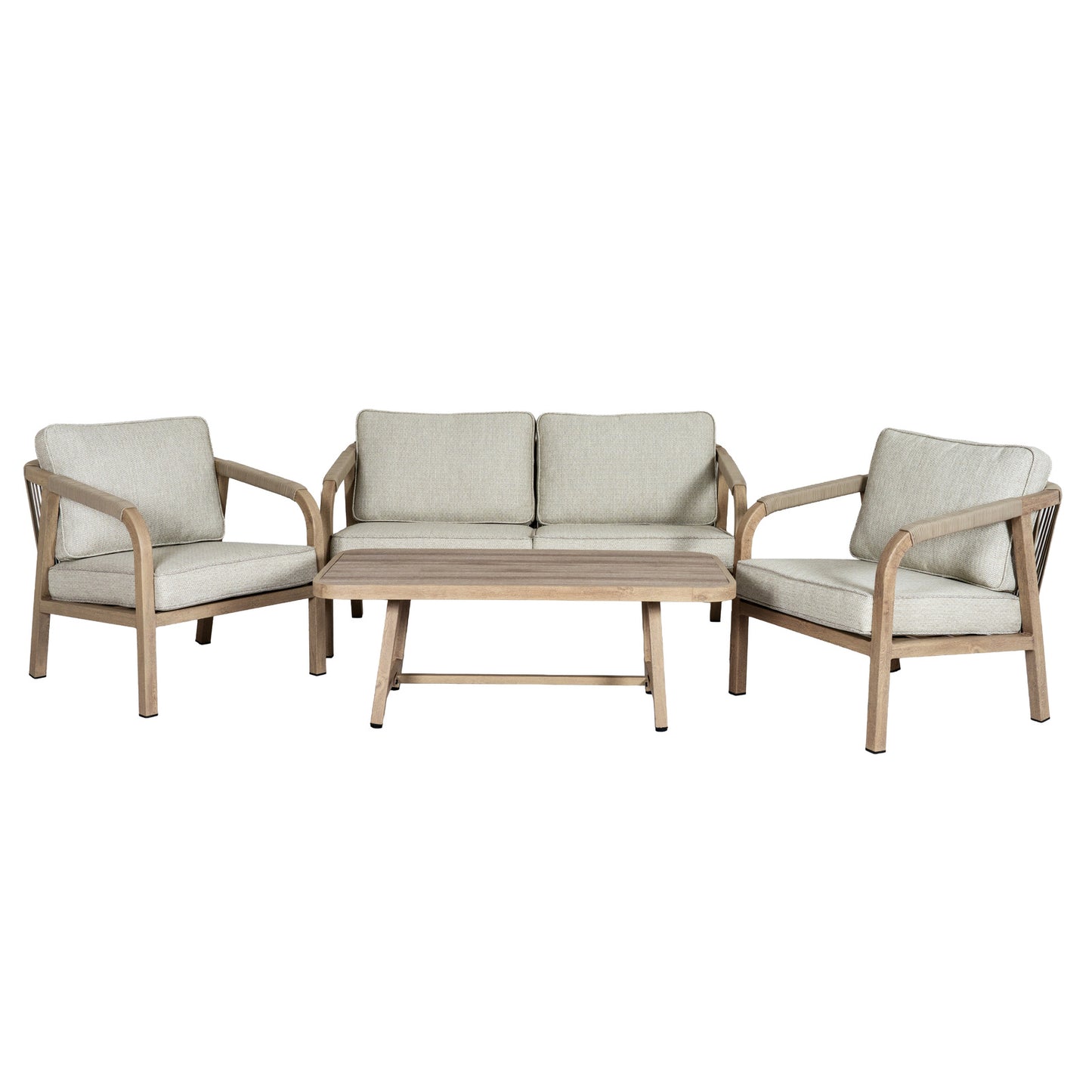 Harlow Collection Outdoor 4 Seater Lounge Set