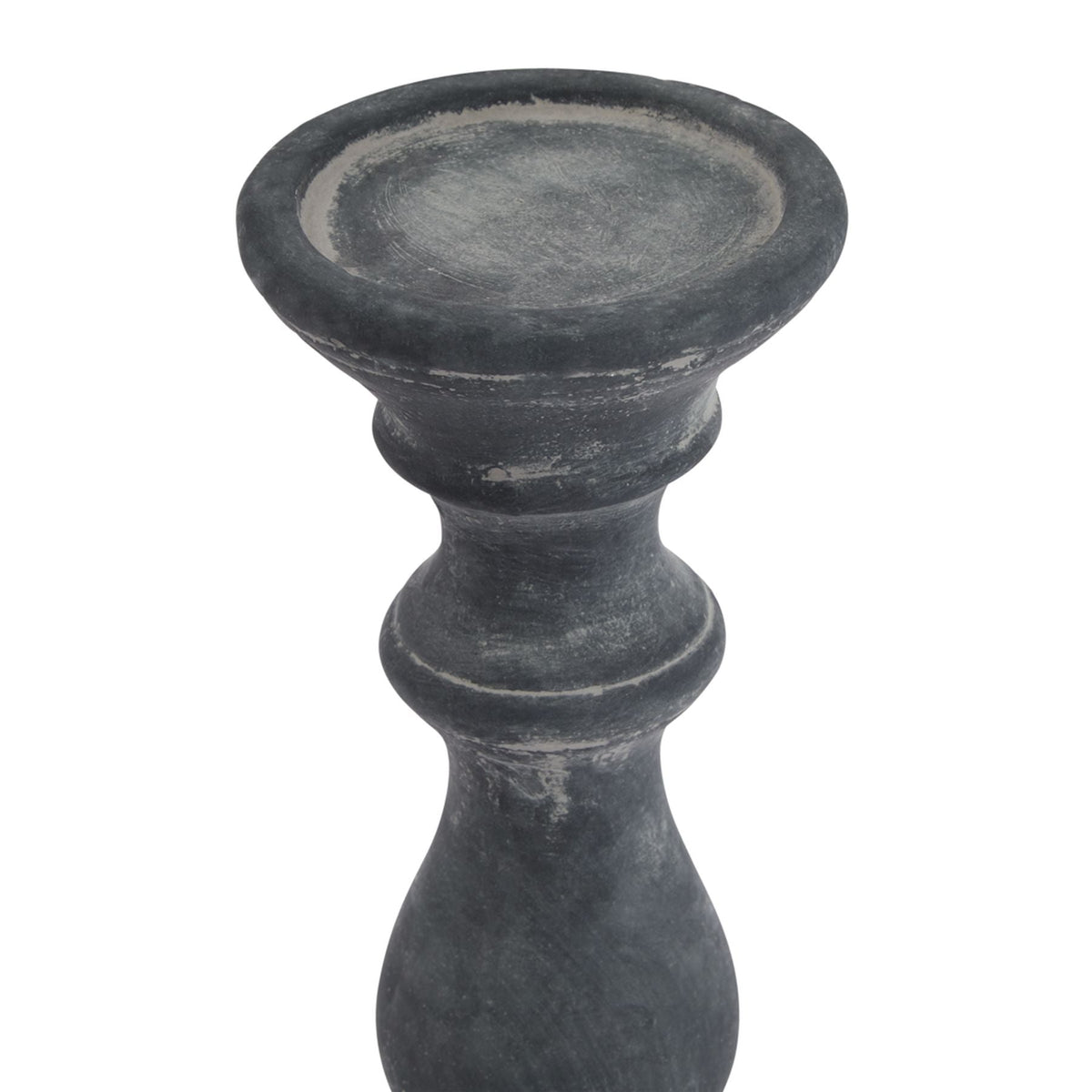 Amalfi Grey Column Candle HolderSmall.