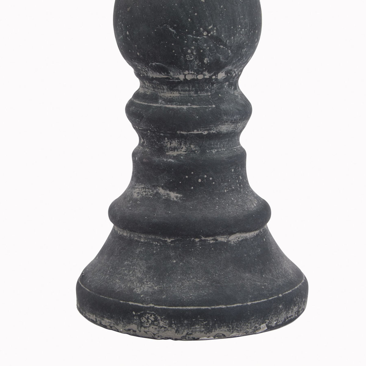 Amalfi Grey Column Candle HolderSmall.
