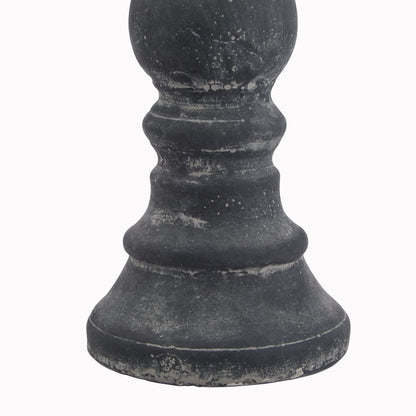 Amalfi Grey Column Candle HolderSmall.