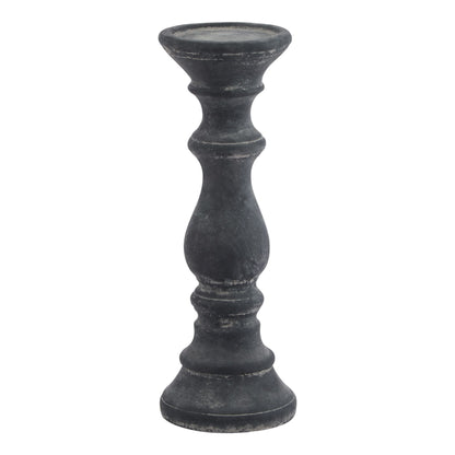 Amalfi Grey Column Candle HolderSmall.