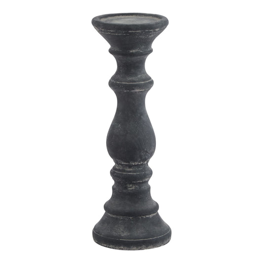 Amalfi Grey Column Candle HolderSmall.