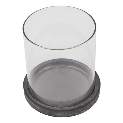 Amalfi Grey Hurricane LanternSmall.