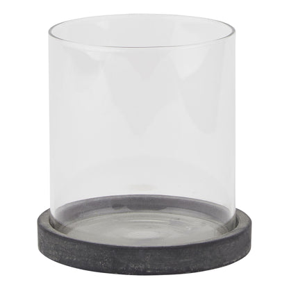 Amalfi Grey Hurricane LanternSmall.