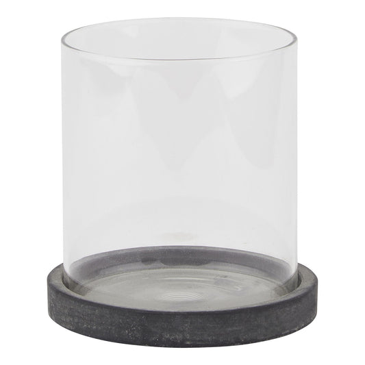 Amalfi Grey Hurricane LanternSmall.