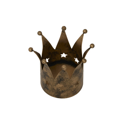 Antique Gold Crown Tealight HolderSmall.