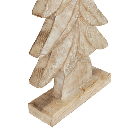 Carved Wood Christmas TreeSmall.