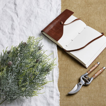 Frosted Pine Spray Stem With PineconesSmall.