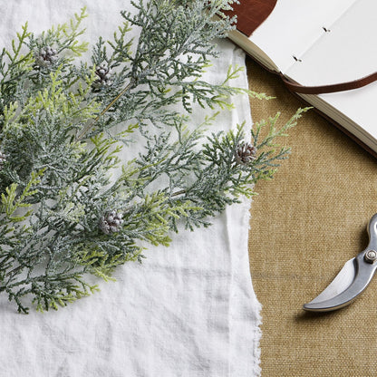 Frosted Pine Tall Stem With PineconesSmall.