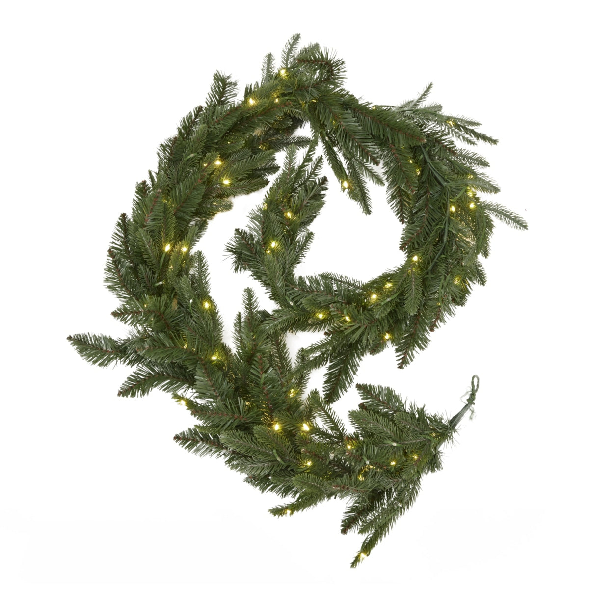 Green Pre-Lit Woodland 200 Led Fir Christmas GarlandSmall.