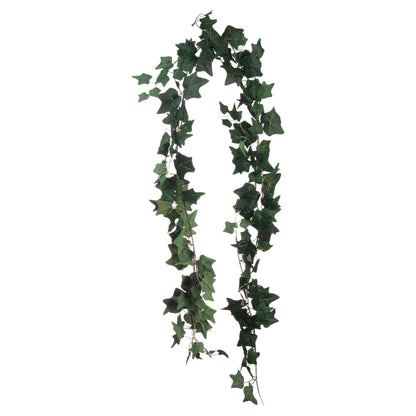 Ivy Garland with lush green leaves cascading elegantly, perfect for decor without watering or maintenance.