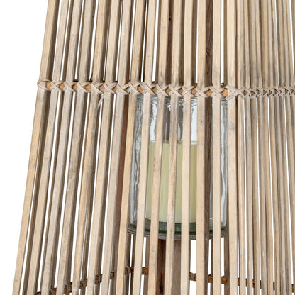 Large Silo Wicker Lantern With Glass HolderSmall.
