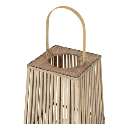 Large Silo Wicker Lantern With Glass HolderSmall.