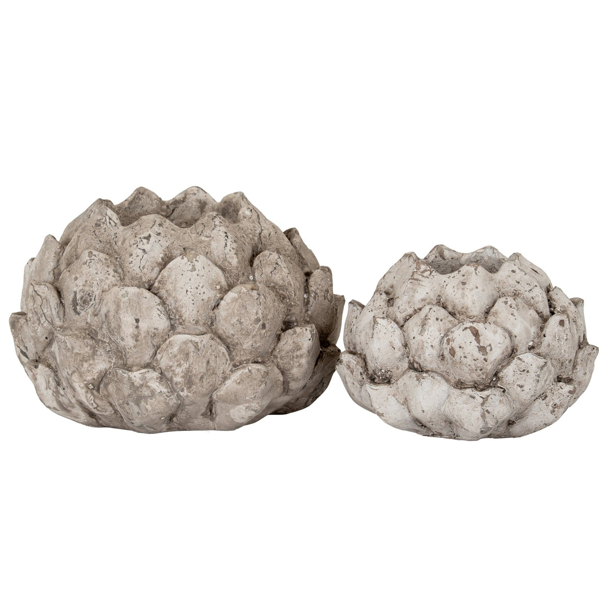 Large Stone Effect Acorn Tea Light HolderSmall.