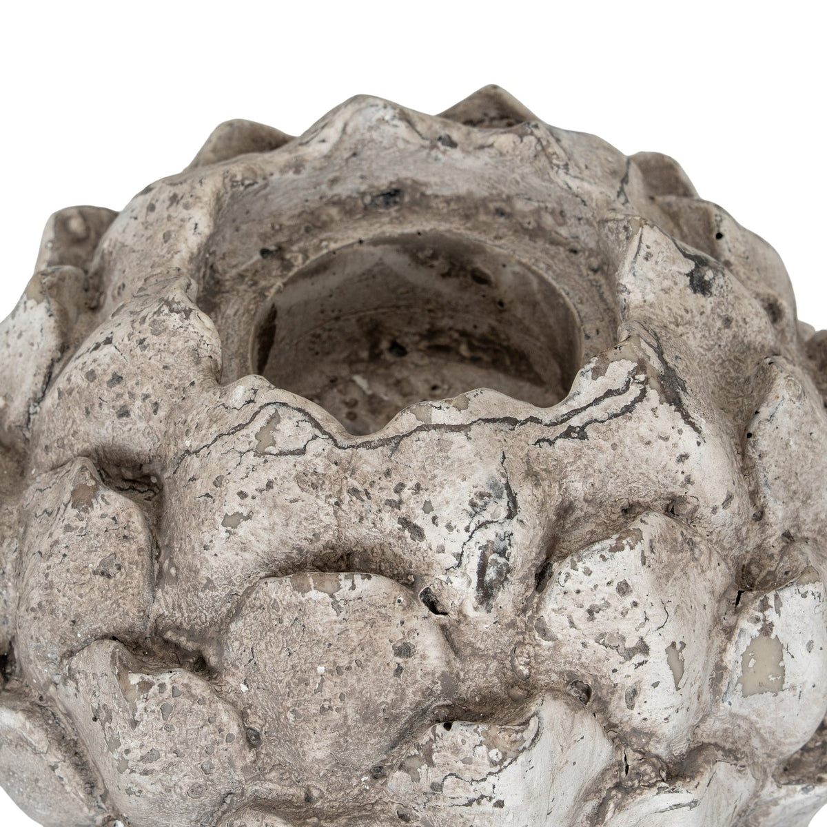 Large Stone Effect Acorn Tea Light HolderSmall.