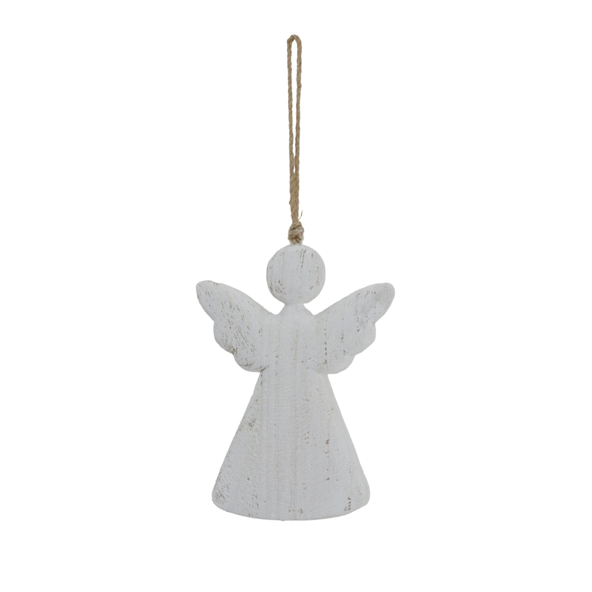 Large Whitewashed Rustic Hanging AngelSmall.