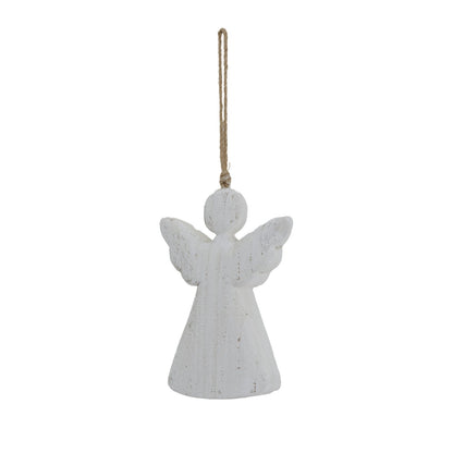 Large Whitewashed Rustic Hanging AngelSmall.