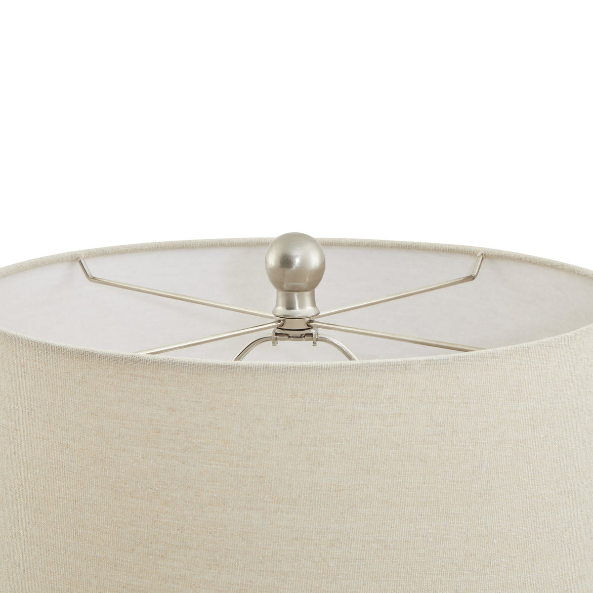 Lattice Ceramic Table Lamp With Linen ShadeSmall.