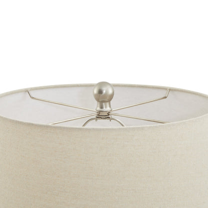 Lattice Ceramic Table Lamp With Linen ShadeSmall.