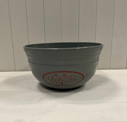 Grey Round Love Heart Tree Bowl Recycled Plastic Planter TD30cm