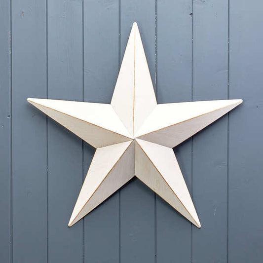 White Metal star decorations