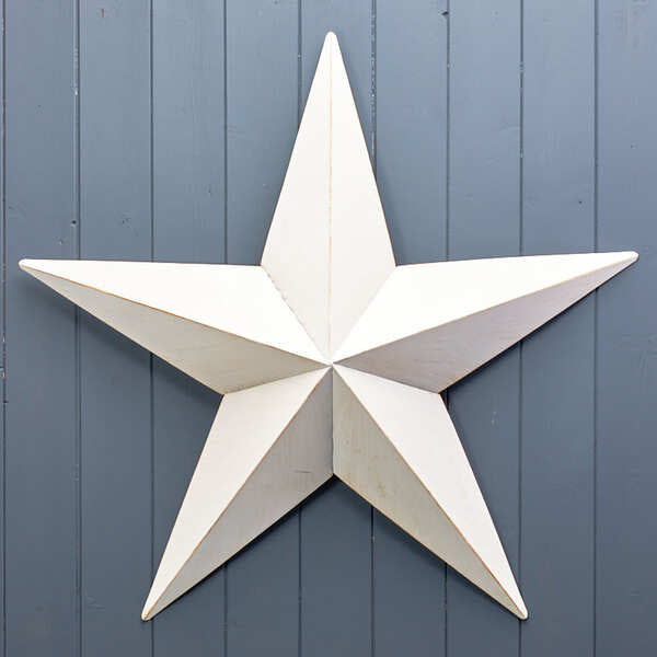 White Metal star decorations