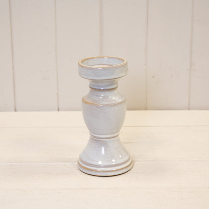 Natural Ceramic Candle Holder Small