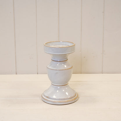 Natural Ceramic Candle Holder Medium