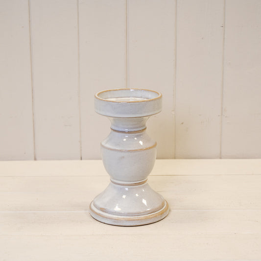 Natural Ceramic Candle Holder Medium