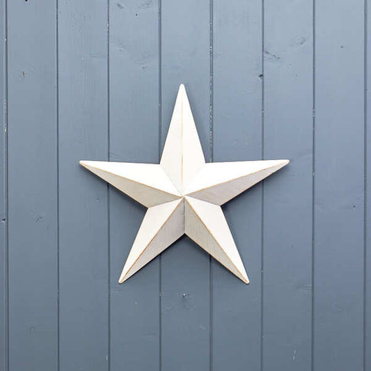 White Metal Star Decorations