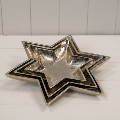 Silver Star Shape Plate