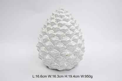 Ceramic Natural Pinecone Decoration Large