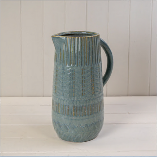 Blue Ceramic Jug