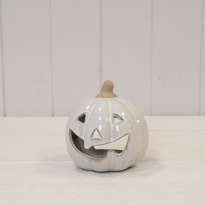 Stone glazed ceramic Pumpkin Tealight
