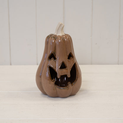 Chocolate Brown Tall Pumpkin