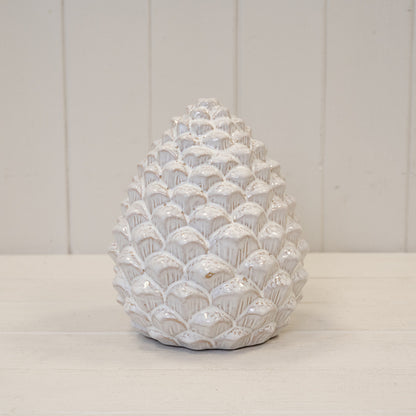 Ceramic Natural Pinecone Decoration Large