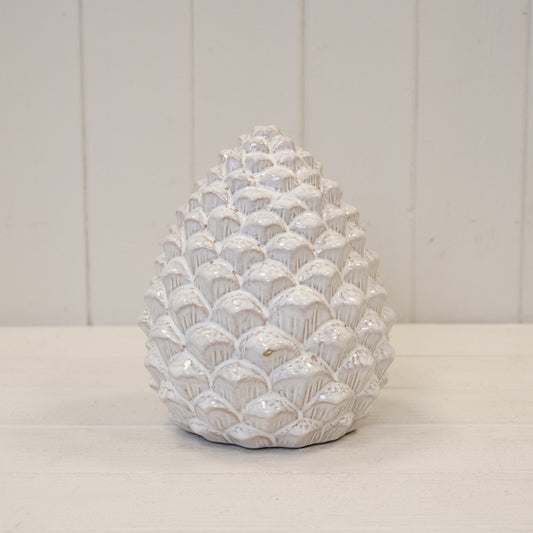 Ceramic Natural Pinecone Decoration Large