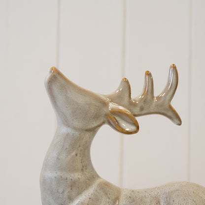 Sitting Fawn Brown Reindeer Ornament