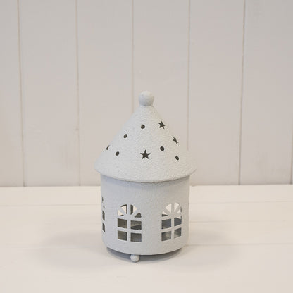 Off White Rounded Tealight House Small