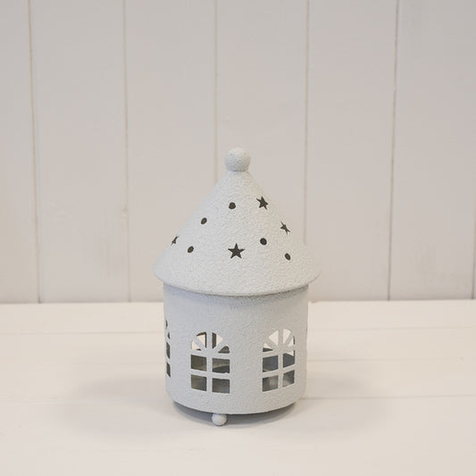 Off White Rounded Tealight House Small