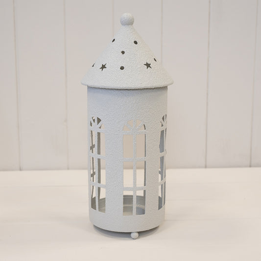 Off White Rounded Tealight House Large